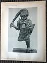 zz-lusc19,tafel 067 benin nigeria,bronze-figur krieger mit schwert und